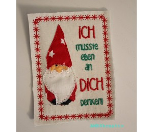 Postkarte - Winterzauber Wichtel ".. an Dich gedacht"